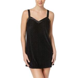 Flora Nikrooz Womens Burnout Sheer Velvet Chemise Size 2X